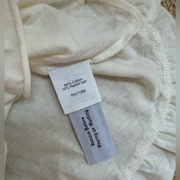 Jcrew soft long sleeves ruffle hem top New sz XS - Picture 4 of 5